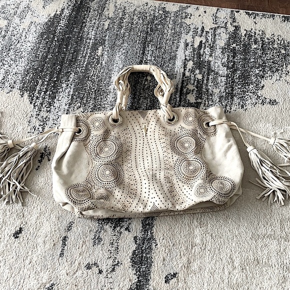 CESARE PACIOTTI ๐ฏ authentic RARE suede leather bag! Paid 4500$ luxury designer. - Picture 2 of 8